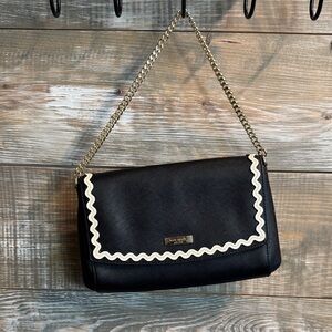Kate Spade Black and Cream Shoulder Bag